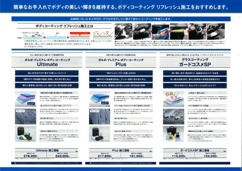 ボディコーティングについて | ボルボ・カー 幕張